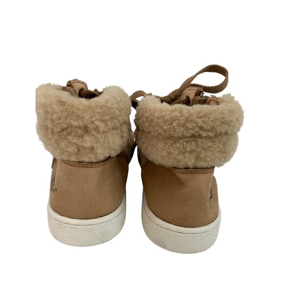 UGG 1019716 Alameda Zip Sneaker Boot Women 6.5 Shoe Leather Sherpa Mid 6986 - Picture 7 of 10